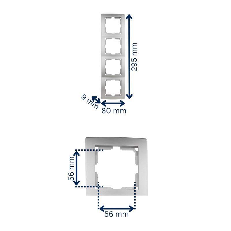 REV Studio, 4-Way Frame Socket, Frame Light Switch, etc., Platinum
