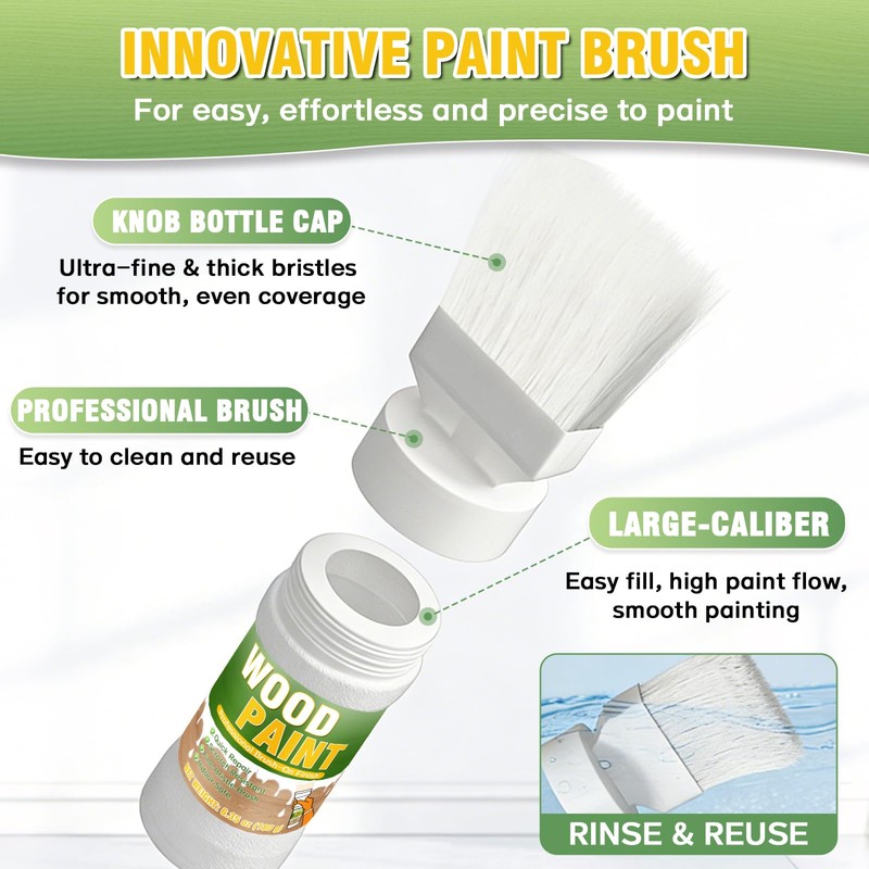 White Paint for Wood, 6.35 oz White Touch Up Paint