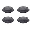 solarize 4-Pack E27 Base Rattan Effect Solar Outdoor Deck Surface