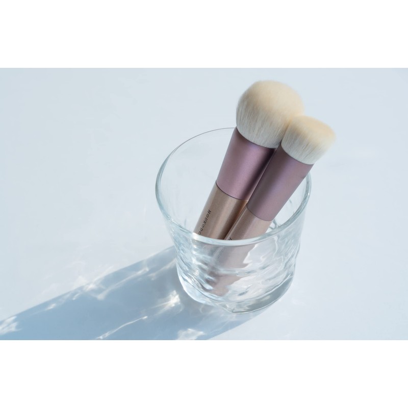HOUKODOU Brushmaker Fukudo Premium Makeup Brush, Foundation Brush, Round Angled