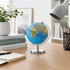 EXERZ 14cm Mini World Globe, Political Map with Stainless Steel