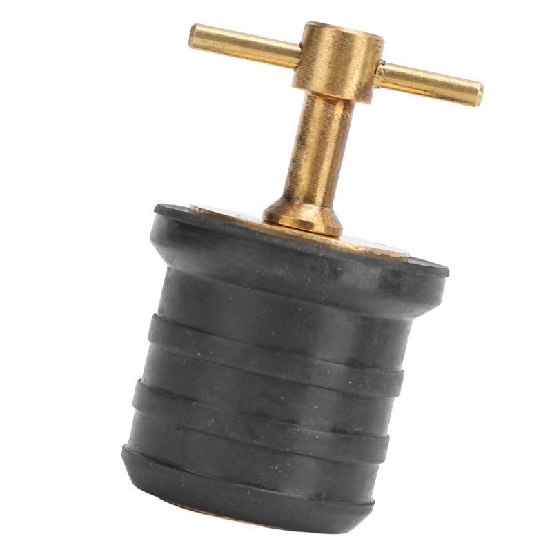 Marine Boat Brass T Handle Drain Plug Strong Structure Twist