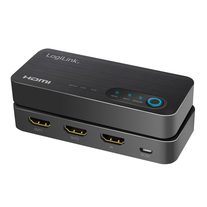 LogiLink HDMI Splitter 1 x 2 Port Distributes 1 HDMI