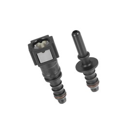 Partuto 1/4 6.3mm SAE to 5/16 8mm Straight Fuel Line Hose Quick Release Connector Disconnect Hose Nylon 2PCS Replacement