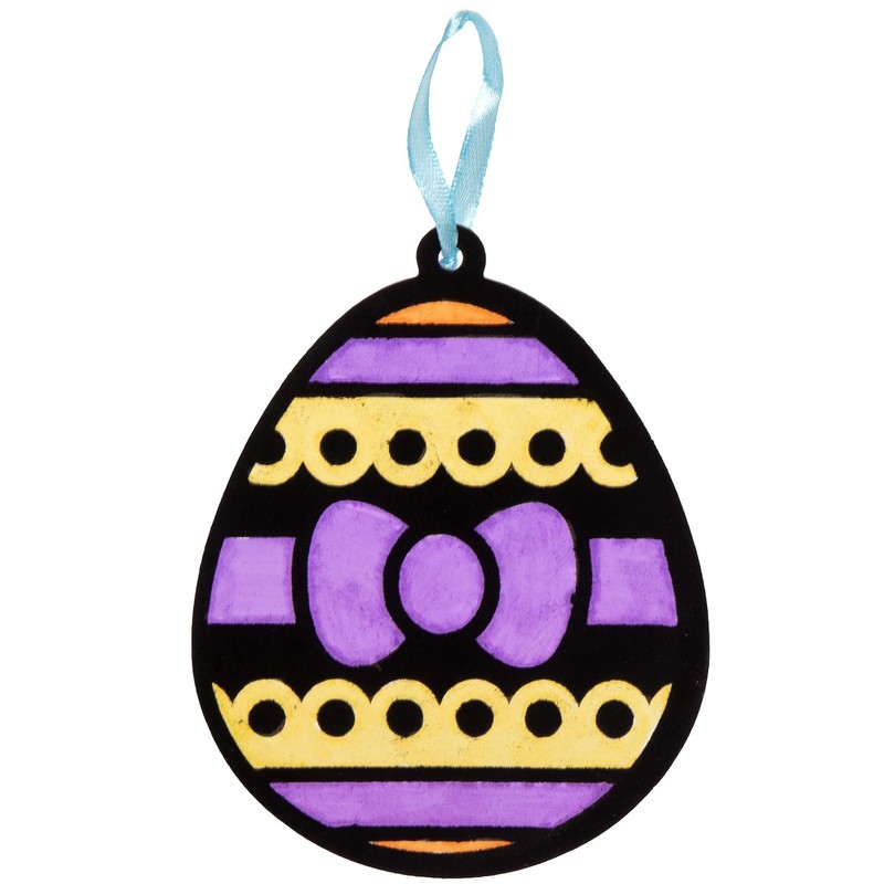 Baker Ross Easter Egg Fuzzy Art Decorations - Pack of