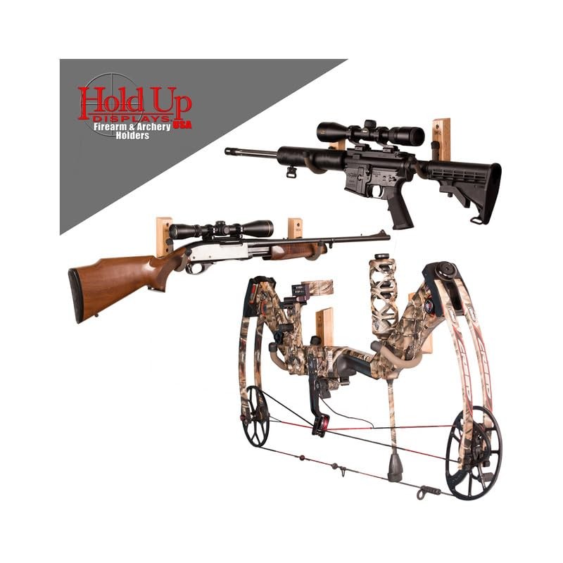 HOLDold UPp DISPLAIYsplaiy Gun Holder Rifle Wall Holder H Wood
