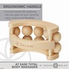 Gaiam Relax Massage Ball Roller - Handheld Wooden Total Body