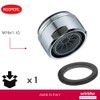 Schläfer | 1800016 Neostrahl M24 Chrome-Plated Universal Aerator Compatible with