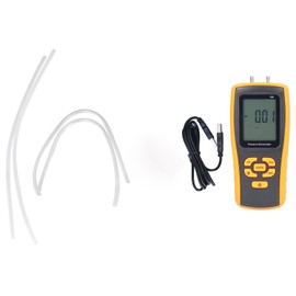 Digital Manometer ABS Rubber Handheld Air Gas Pressure Tester for Filter Resistance Wind Speed