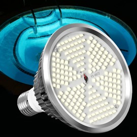 Broadroad Led Pool Light Bulb,120V 65W Plus with 6500LM E26 Base Pool Light Bulb Ultra Bright Daylight White 6500K Swimming Pool Replacement for Most Pentair Hayward Light Fixture