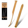 Golyhel 2 PCS Wooden Spurtle Set, 12'' Mixing Stir Stick