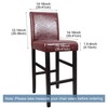 PiccoCasa Stretch & Removable Dining Chair Covers for Pub Counter,