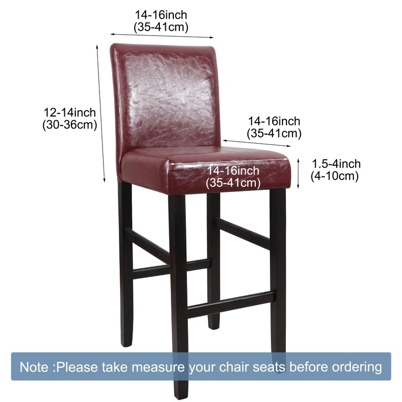 PiccoCasa Stretch & Removable Dining Chair Covers for Pub Counter,