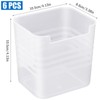 Cisolen 6 PCS Refrigerator Door Organizer Box, Clear Refrigerator Organizer