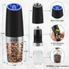 MOVNO 2Pcs Gravity Electric Salt and Pepper Grinder Set, Battery