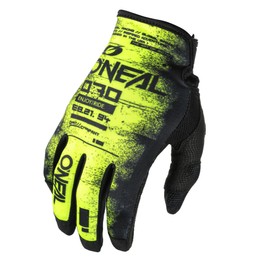 O'NEAL | Bicycle & Motocross Gloves | MX MTB FR Downhill | Fit Breathable Material | Mayhem Glove SCARZ V.24 | Adult | Black Neon Yellow | Size XXL