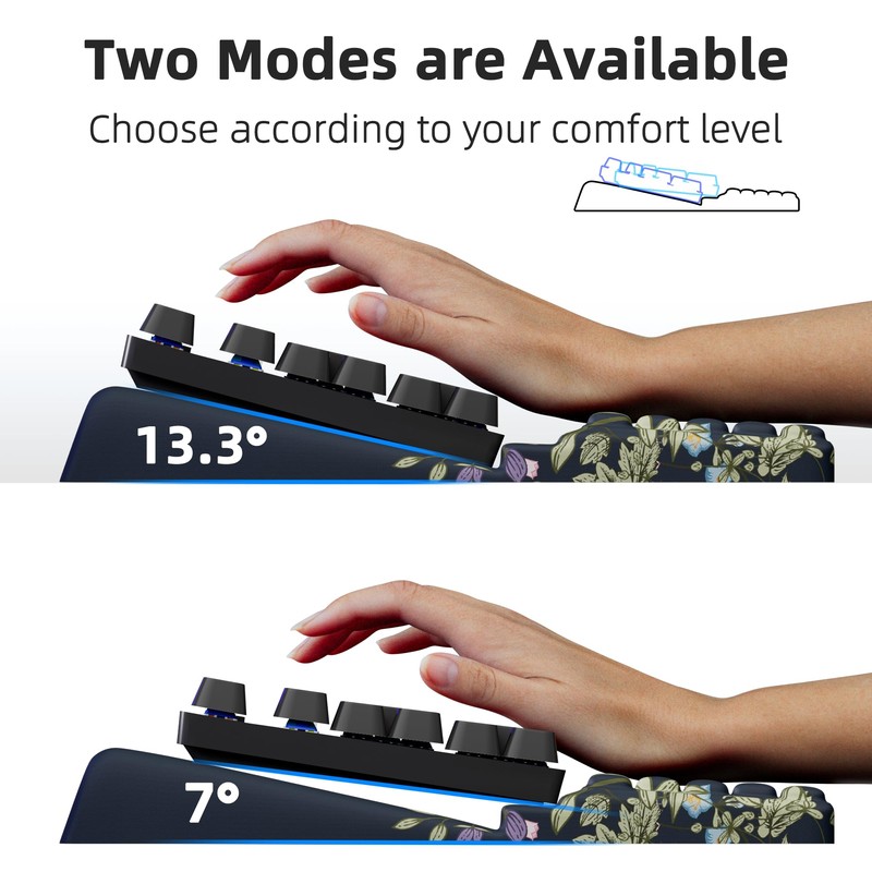 Ospelelf Keyboard Stand Pad with Wrist Rest, Comfy Ergonomic Keyboard