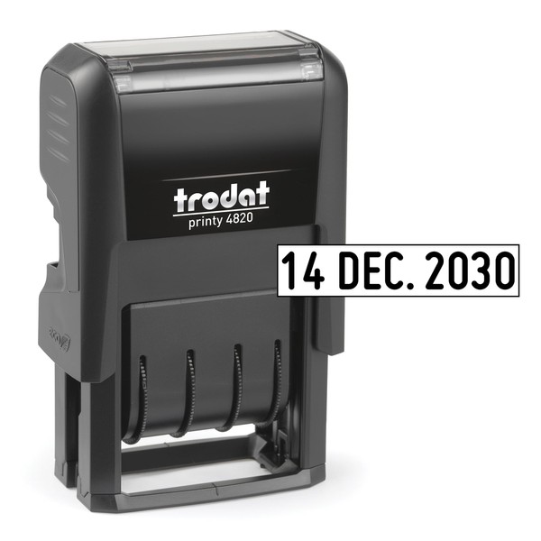 Trodat 4820 Printy 4.0, Self-Inking Date Stamp for Professional, Classroom