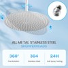 KINLIV 16 inch Ceiling Round Rain Shower Head Brushed Nickel