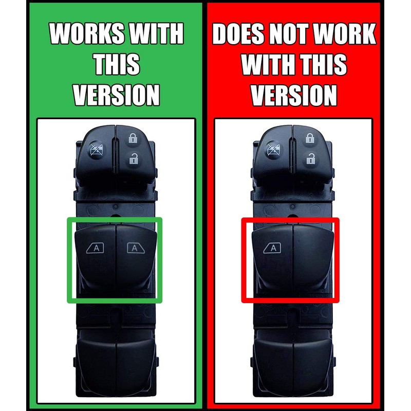 SWITCHDOCTOR Window Master Switch for 2016-2020 Nissan Maxima