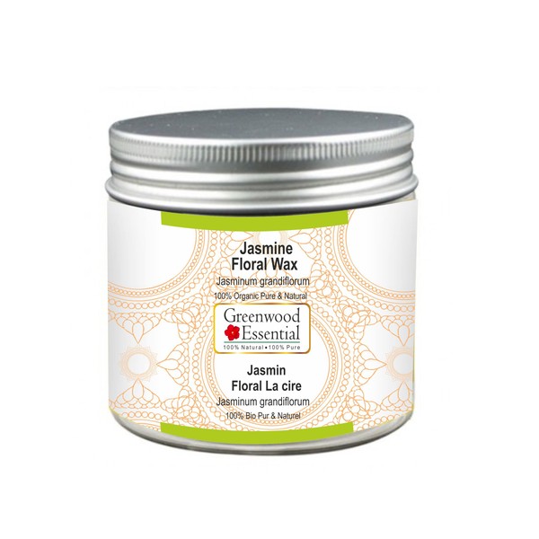 Greenwood Essential Pure Jasmine Flower Wax (Jasminum Grandiflorum) Natural Therapeutic