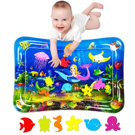 Tummy time mats,baby toys, Inflatable Tummy Premium Water mat baby and Toddlers is The Perfect Fun time Play Activity Center Your Baby's Stimulation Growth ?27.5x20 IN).