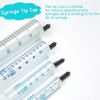 Byttlerom 250pcs Tip Caps for Luer Lock, Black Dispensing Needle