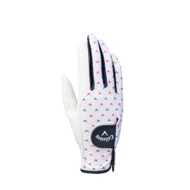 Callaway CHEV DUAL WMS WHT 20 Gloves, Women's 23, 7.9 inches (20 cm), For Both Hands, White