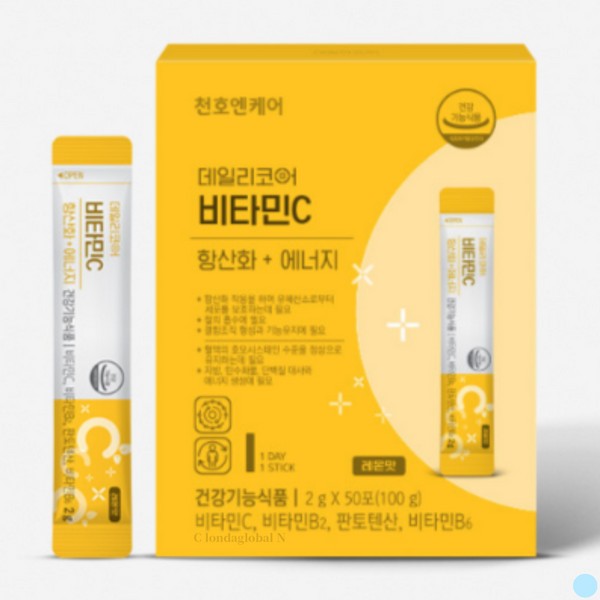 Cheonho NCare Daily Core Vitamin C Powder Stick 50 packs / 천호엔케어 데일리코어 비타민C 분말 가루 스틱 50포