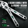 SK 3-Piece Adjustable Wrench Set, 6-Inch, 8-Inch, 10-Inch, Cr-V Steel,