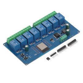 8 Channel Relay Module, ESP32 WiFi Relay Module DC5 30V Remote Relay Module Programmable ESP32 Development Board PCB Wireless Control BLE Development Board for Smart