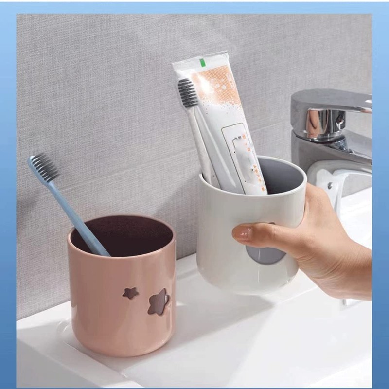 Rabyleo Two-Color Lucky Pair Cup Bathroom Toothbrush Cup Household Cartoon