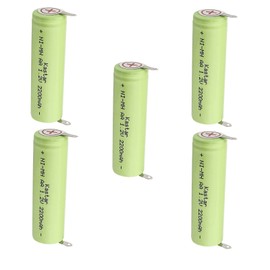 Kastar 5-Pack 1.2V 2200MAh Ni-MH Battery Compatible with Braun Toothbrush 5476 5477 5478 5479 5483 5485 5492 5501 5502 5503 5504 5505 5506 5507 5510 5515 5520 Braun 5525 5526 5533 5550 5554 5556 5559