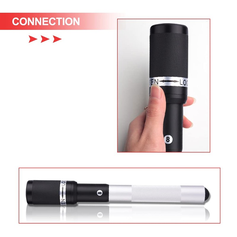 Cue Extension, 12.6inch Aluminium Alloy High Strength Billiard Pool Cue