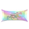 Blueangle Rainbow Unicorn Satin Pillowcase for Hair and Skin Silk
