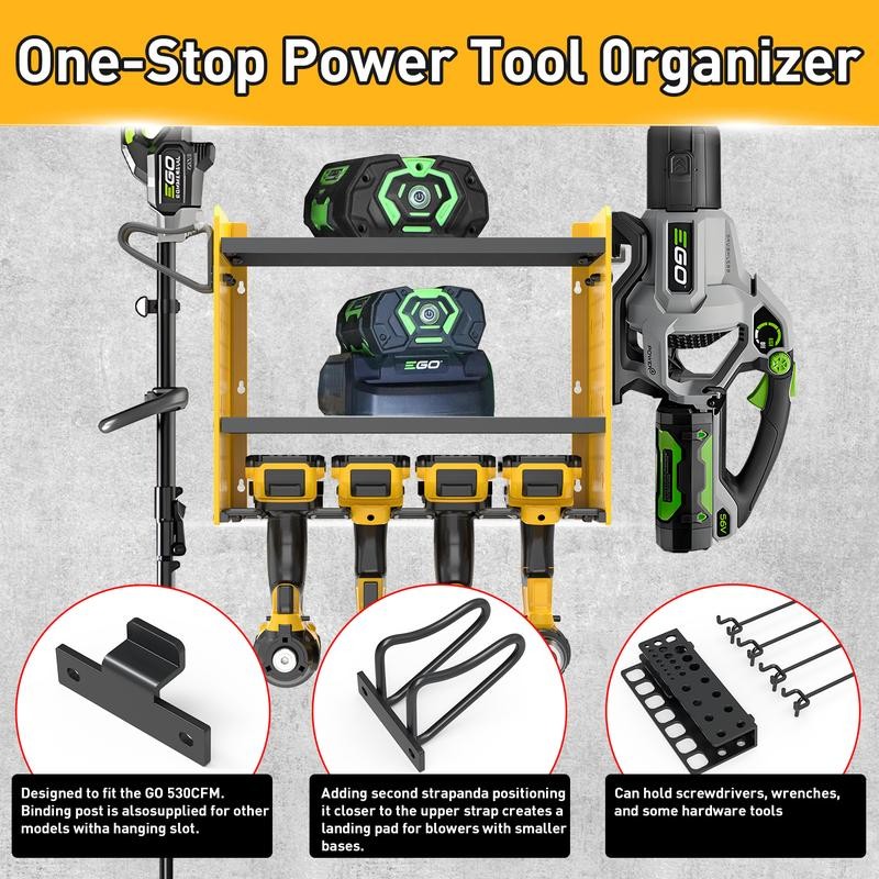 Leaf Blower and Weed Eater Rack - Adjustable Lawn Power