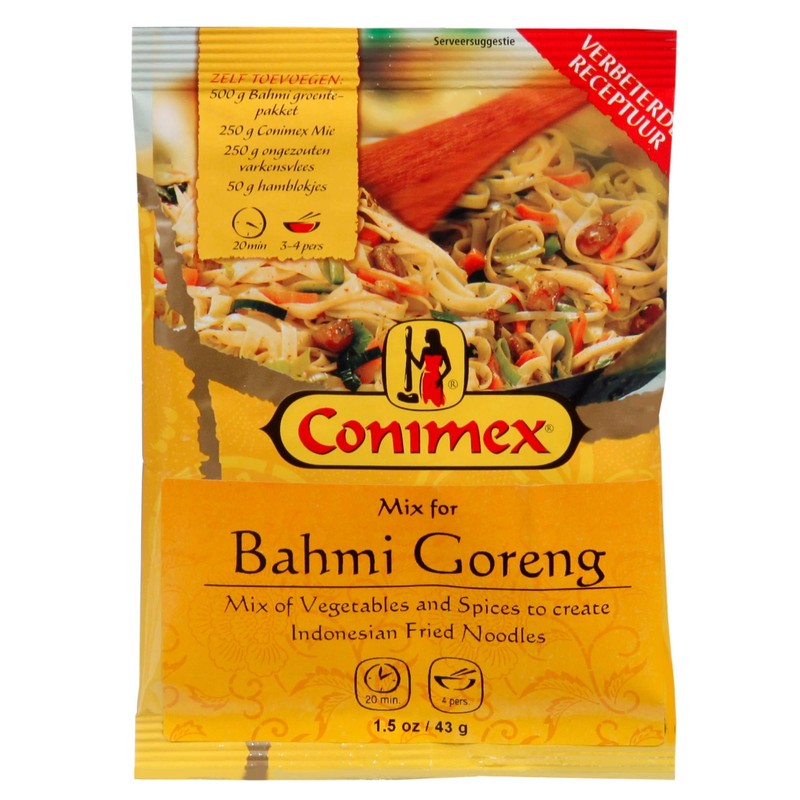 Conimex Bahmi Goreng Mix - (3-Pack) - Indonesian Fried Noodles