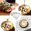 Stainless Steel Measuring Cups and Spoons Set, 5Pcs With Ring