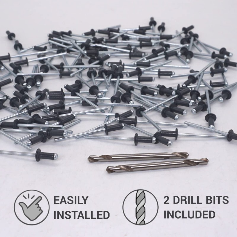 SKIR'CO Pack of 600 blind rivets painted 3.2 x 8