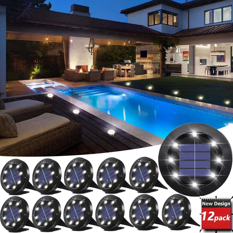 TSUNDERE L Solar Ground Lights - Solar Powered Lights Outdoor
