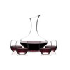 Eternal Living Wine Decanter Carafe Aerator with Stemless Wine Glasses