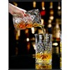 Professional Thick Bottom Seamless Cocktail Mixing Glass 700ml (Ice Flower,