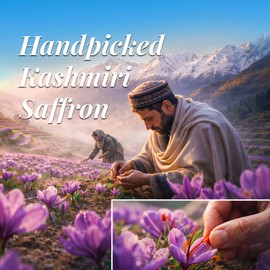 Behal Sahab 100% Pure Saffron - 0.106 oz (3 Gram), Premium Quality, Handpicked Kashmiri Kesar, Natural & Aromatic, Perfect for Cooking, Beauty & Wellness – by Behal International