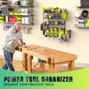 SUNALLY Power Tool Organizer, 4 Drill Holder Wall Mount, Garage