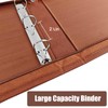 LLi Cufite 3 Rings Check Binder for End-Stub Deskbook Checks,