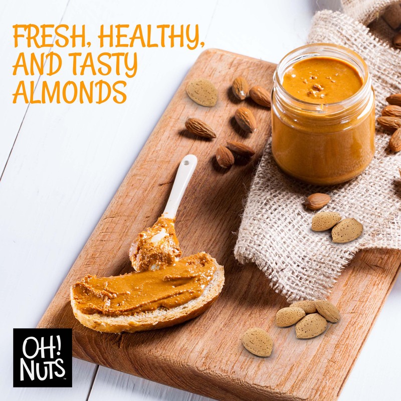 Oh! Nuts Raw Almonds Bulk Pack - Almond Nuts Bulk