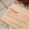 LAUBLUST Breakfast Board with Engraving – Lexikon: Das ist Oma