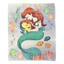 Princesss Cinderella, Flowers, Butterflies, Castle, Clouds and Hearts Throw Blanket 40'x 60'