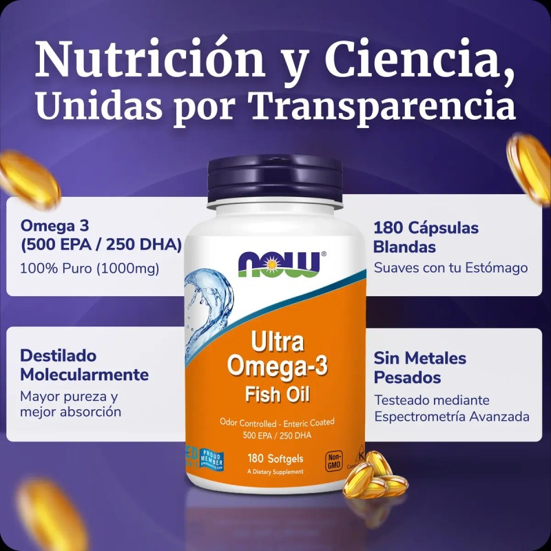 Ultra Omega 1000mg 500 Epa 120 Dha 180 Caps Blandas
