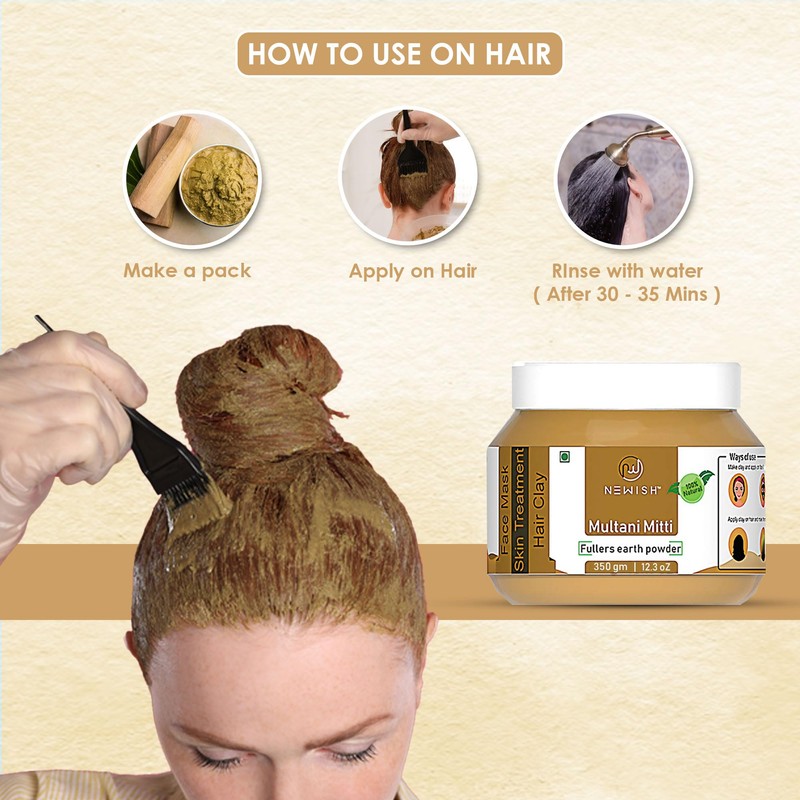 Newish Fullers Earth Multani Mitti Powder (350 gm)